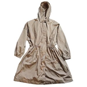 FP movement Tan Oversized Hooded Parachutte Parka Jacket sz S